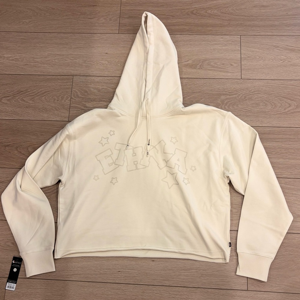 NWT ethika Cream Raw Edge Sweatshirt (MEDIUM) (Retails $72 online!!)